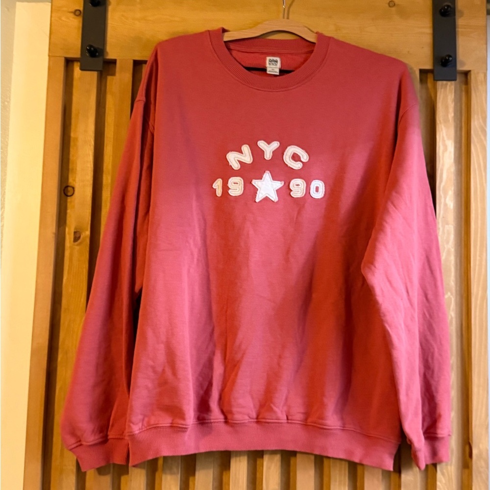 Urban Outfitters BDG Red NYC 1990 Sweatshirt